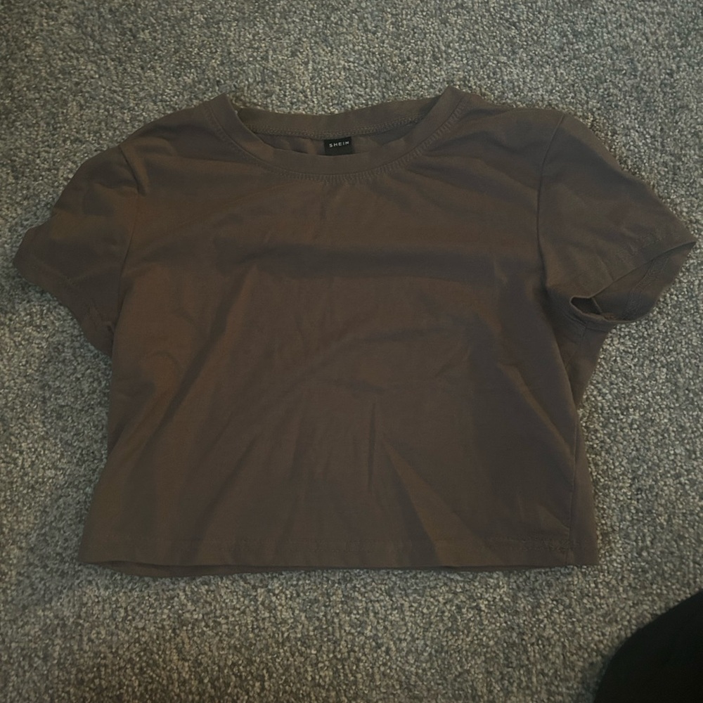 Brown Women's Crop Top